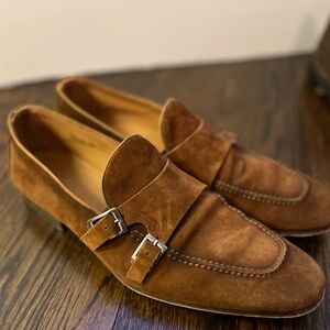 Men’s suede monk loafer